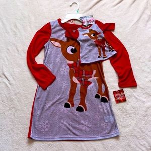 Size 8 Nightgown pajamas matching doll set NWT